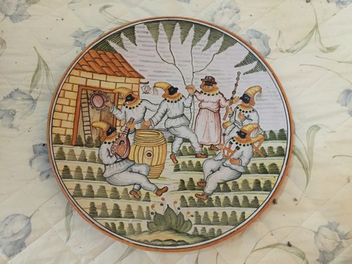 Pair antique neapolitan - of,