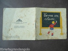 Pubblicità Galbani Cremino Melzo Tema in Classe 1930 Infanzia Gastronomia Libri