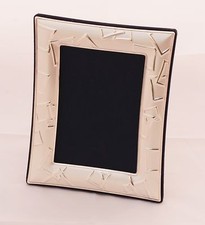 Cornice Argento 925/1000 retro velluto foto  9x13 satinata con disegno