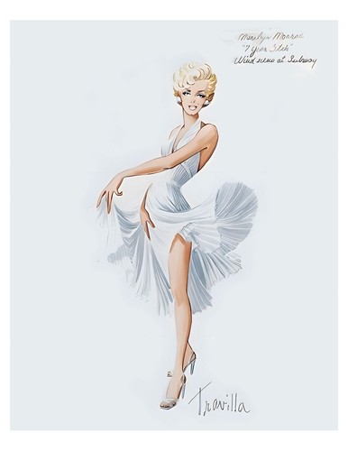 Disegno costume marilyn monroe - disegno,
