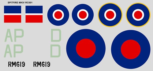 Set stickers raf supermarine - stickers,