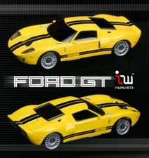 IWAVER 1:28 02M FORD GT YELLOW ON-ROAD CAR ELETTRICA BRUSHED RADIO FM 2WD RTR