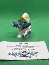 PUFFI SMURFS PUFFO DOTTORE TERMOMETRO ROSSO E NERO 20037 VARIANTE GIALLA 6A