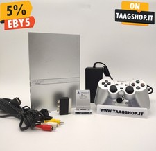 PLAYSTATION 2 SLIM SILVER CONSOLE SONY PS2 RICONDIZIONATA 100% FUNZIONANTE