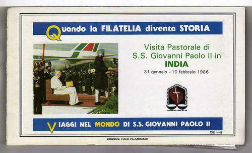 A4935 vaticano 1986 fdc papa - vaticano,