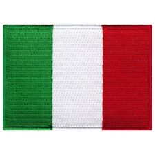 TOPPA BANDIERA ITALIA ricamata ferro su ferro emblema italiano italia toppa emblema ricordo