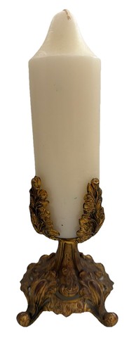 Portacandele colonna vintage - a,