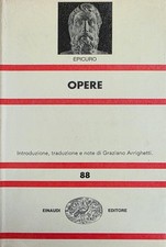 EPICURO OPERE 1970 Einaudi