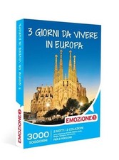 Cofanetto Emozione 3 "3 Giorni da vivere in Europa 2Notti e 2Colaz. x 2 persone"