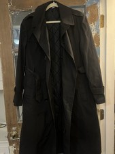 Trench coat uomo vintage nero
