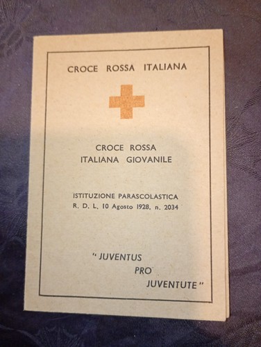 1927 rara tessera croce rossa - 1927,