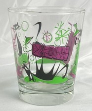 Bicchiere da cocktail Atomic Cat Naughty Kitty Mai Tai vetro 14 oz arte di scooter nuovo