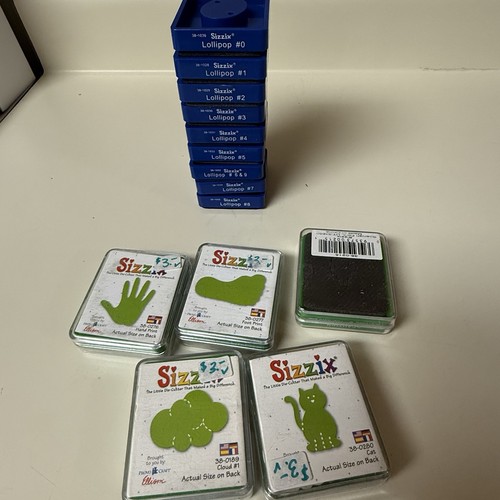 Sizzix lollipop number dies - sizzix,