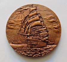 Nave Scuola Amerigo Vespucci Bronzo Ø mm.70 Opus Antonio Berti