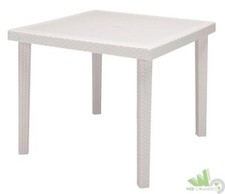 TAVOLO RESINA EFFETTO RATTAN