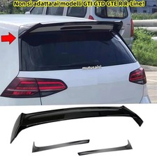 Per VW Golf MK7 VII Hatchback 2013-2020 Spoiler tetto posteriore ala lucido nero