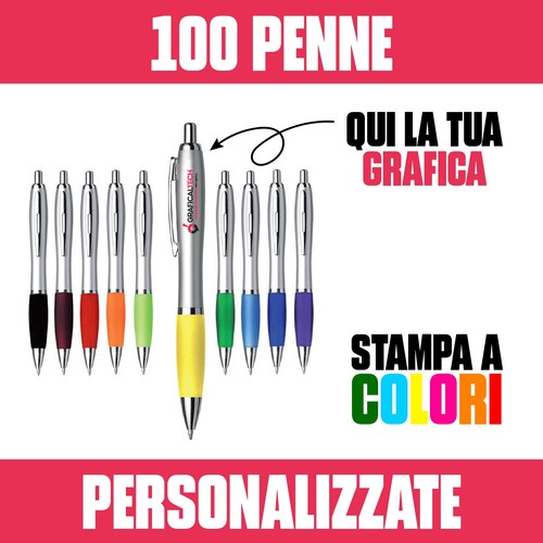 100 penne personalizzate new - personalizzate,