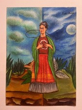 Frida Kahlo Disegno su carta