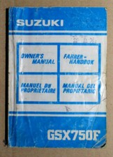 Suzuki GSX750F 1989-1990 USATO Manuale uso e manutenzione proprietario 99011-20C51-028