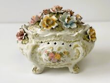 CERAMICA DI BASSANO CENTROTAVOLA VINTAGE COMPOSIZIONE DI FIORI BOUQUET ANNI 50