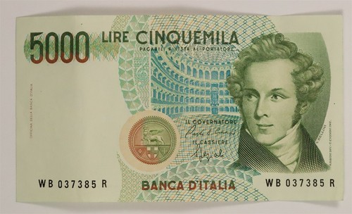 Italy 5000 lire - italy,