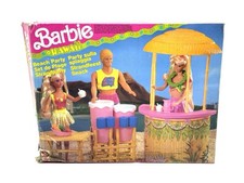 1990 Barbie Hawaiian Fun Beach Party  Playset  Nuovo New In Box ES