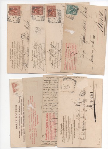 Lot postcards late 800 - of, 8