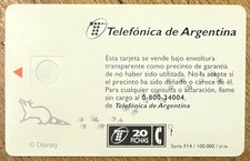 ARGENTINE DISNEY V° PUBLIQUE