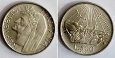 500 Lire Argento  Dante Alighieri 1965