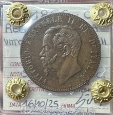 MONETA REGNO D'ITALIA VITTORIO EMANUELE II 10 CENT 1866 STRASBURGO NC SPL