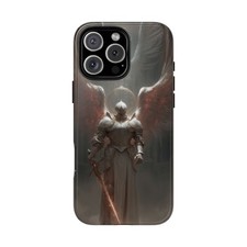 Per iPhone / Galaxy / Pixel | Custodia inchiostro telefono - Angel Knight Warrior