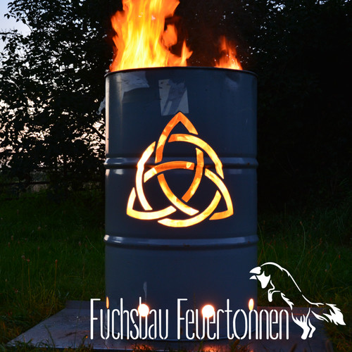 Bidone fuoco nodo celtico