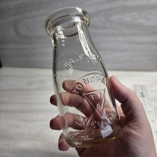 TONOPAH PIONEER DAIRY NEVADA MEZZA PINTA BOTTIGLIA LATTE IN RILIEVO