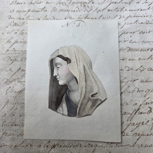 Incisione antica ritratto - incisione,