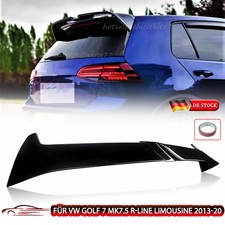 Spoiler posteriore bordo tetto nero per VW Golf 7 MK7.5 R-Line berlina 13-20