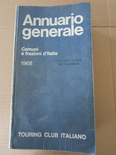 Annuario generale tci comuni - *,