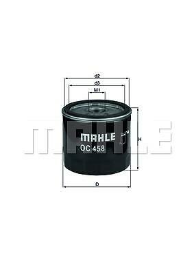 Filtro olio mahle - filtro, 458