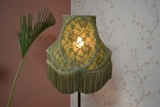 Paralume cupola pizzo verde cucito a mano paralume da tavolo paralume da terra