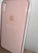 Apple iPhone Xs Max Custodia Silicone Rosa Sabbia Nuova Sigillata!