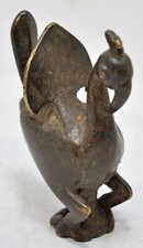 Antico Ottone Pavone Statuina
