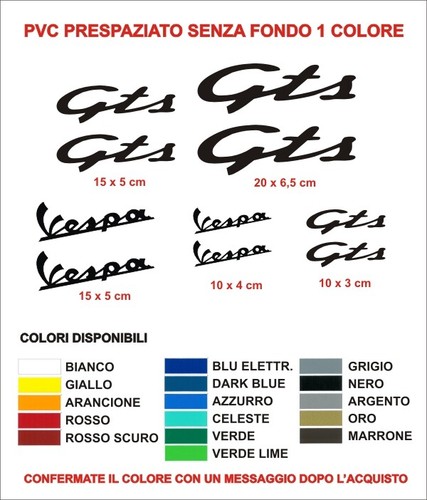 Kit adesivi stickers - adesivi, gts