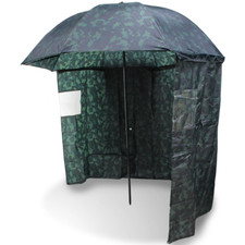 NGT Carp Fishing 45 Pollici Ombrello Mimetico Brolly + Zip su Lenzuolo Laterale Funzione Inclinazione