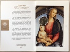 SAN MARINO 2023 PERUGINO 500° ANNIVERSARIO MORTE MONETA 2 EURO FIOR DI CONIO