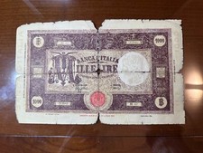 FALSO - BANCONOTA LIRE 1000 GRANDE M 12 12 1942 SABAUDA