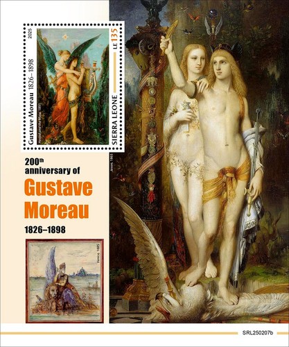 Francobolli gustave moreau - gustave,