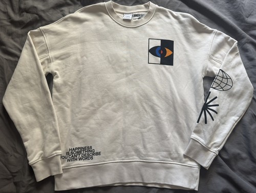 Felpa girocollo grafica zara - girocollo, x