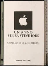 UN ANNO SENZA STEVE JOBS. ALESSIO RIBAUDO (CURA). CDS.