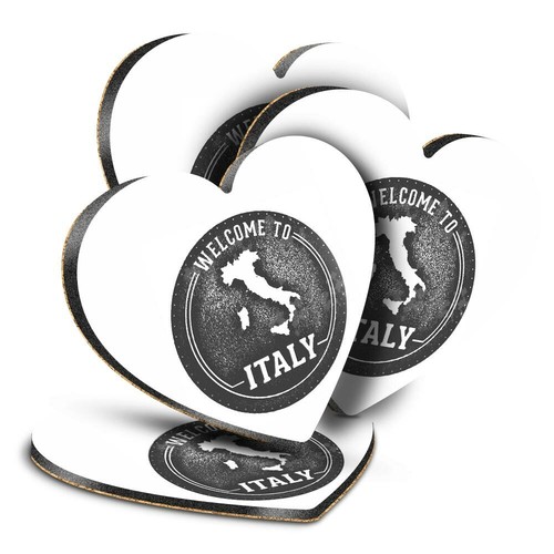 Sottobicchieri cuore mdf - cuore,