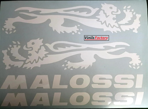 Adesivi malossi 30cm bianco - adesivi,