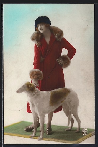 Cartolina donna cappotto - donna, in